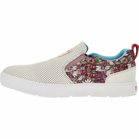 Xtratuf Women's Sharkbyte 2.0 Eco Deck Shoe, WHITE ONYX MULTI FLORAL FISH, M, Size 8 XSB2W100